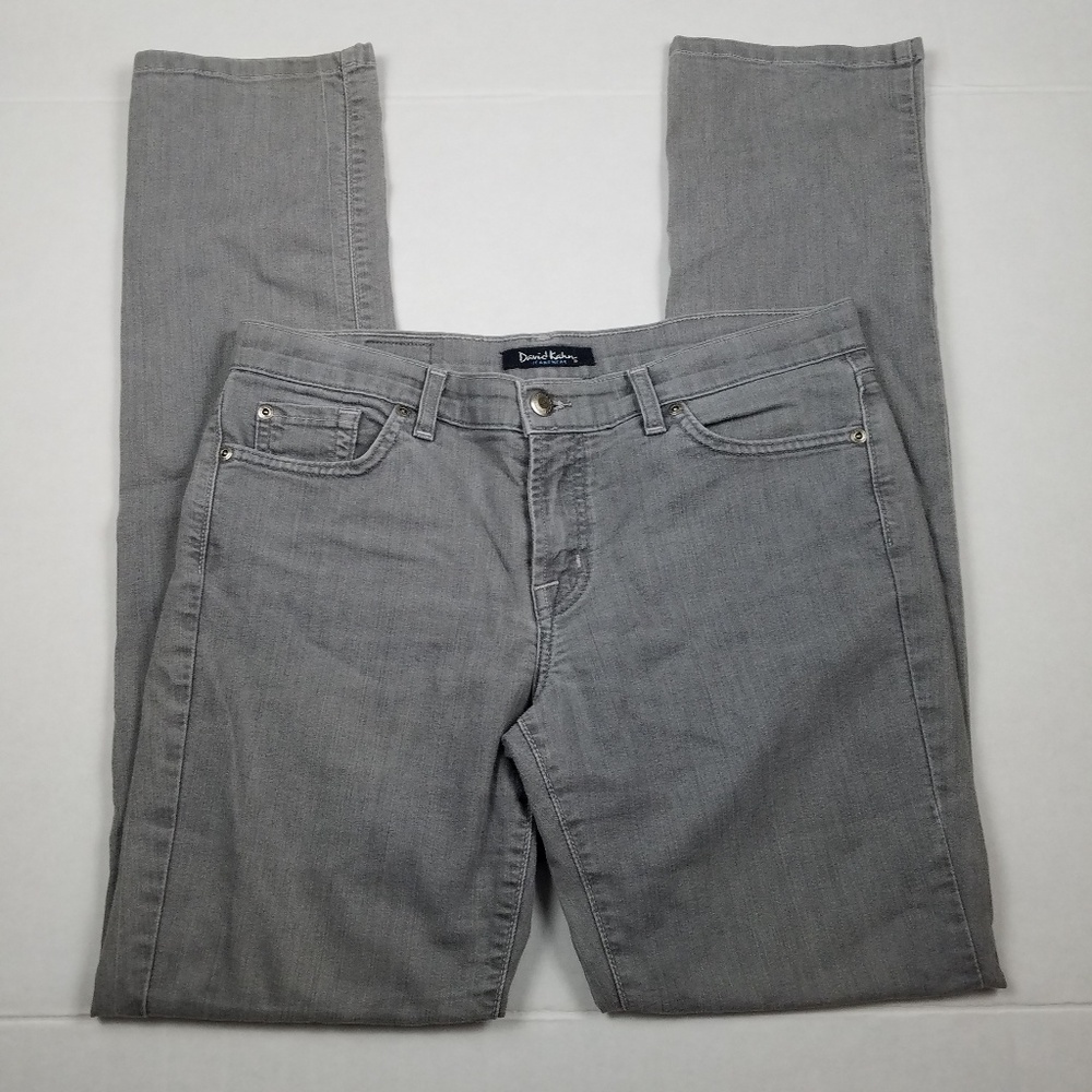 David Kahn Slim Straight Gray Jeans